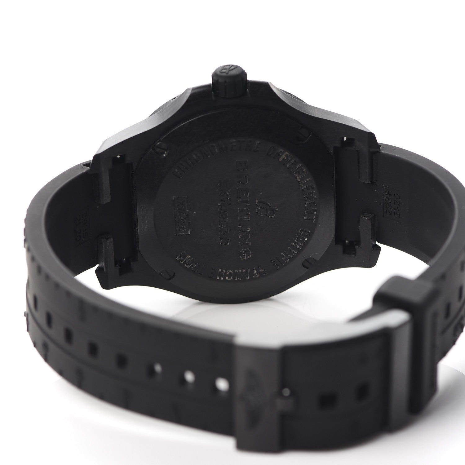 Breitling Breitlight Rubber 45mm Colt Skyracer Quartz Watch Black X74320 4 of 5