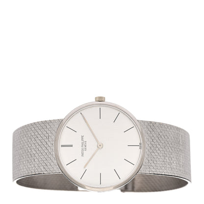 Patek Philippe 18K White Gold 30mm Calatrava Manual Winding Watch 3513/1 2 of 4