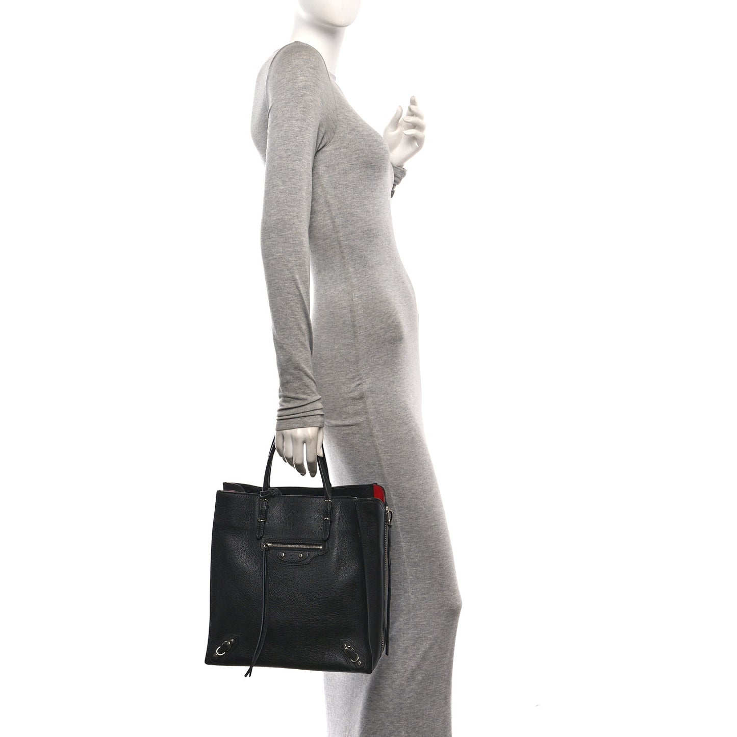 Veau Papier A5 Zip Around Tote Black