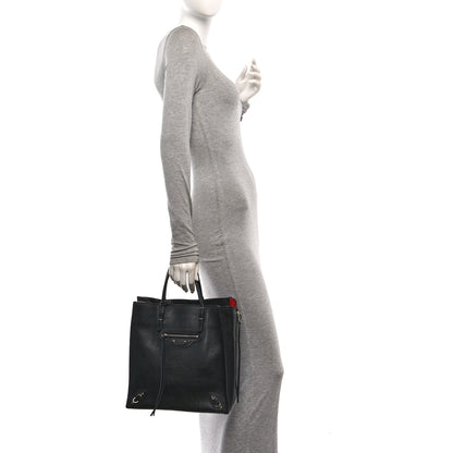 Balenciaga Veau Papier A5 Zip Around Tote Black 2 of 14