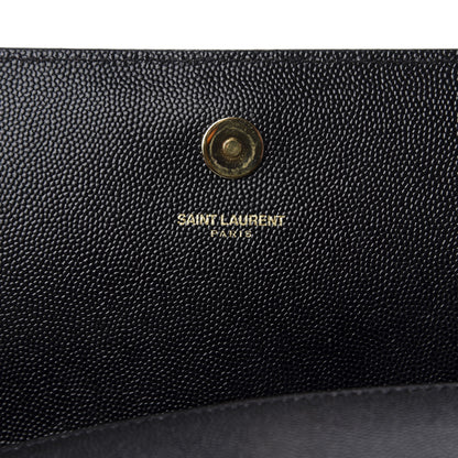 Saint Laurent Grain De Poudre Monogram Cassandre Clutch Black 9 of 10