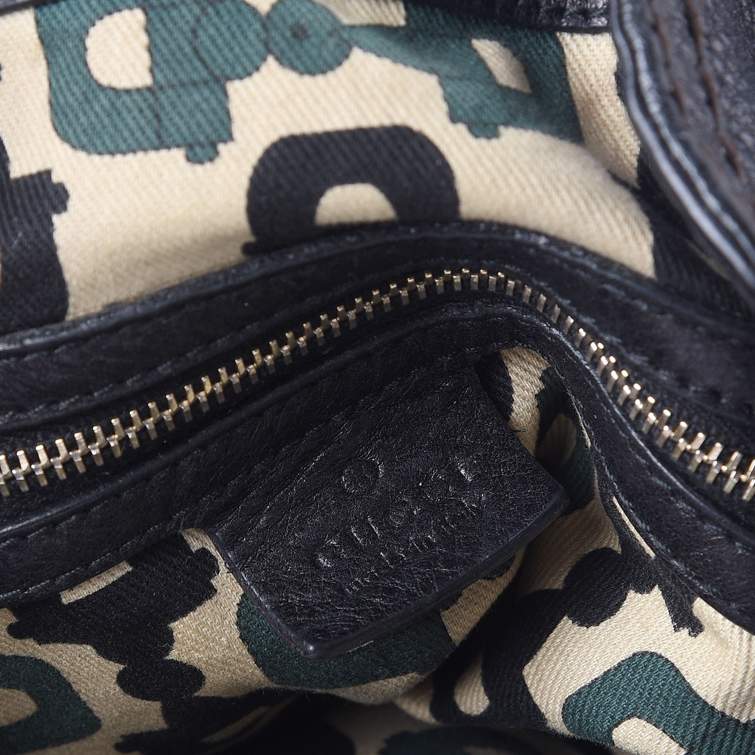 Gucci Guccissima Medium Indy Top Handle Hobo Black 6 of 8