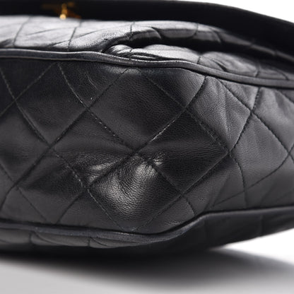 Chanel Lambskin Quilted Tassel Flap Camera Case Black 11 of 13