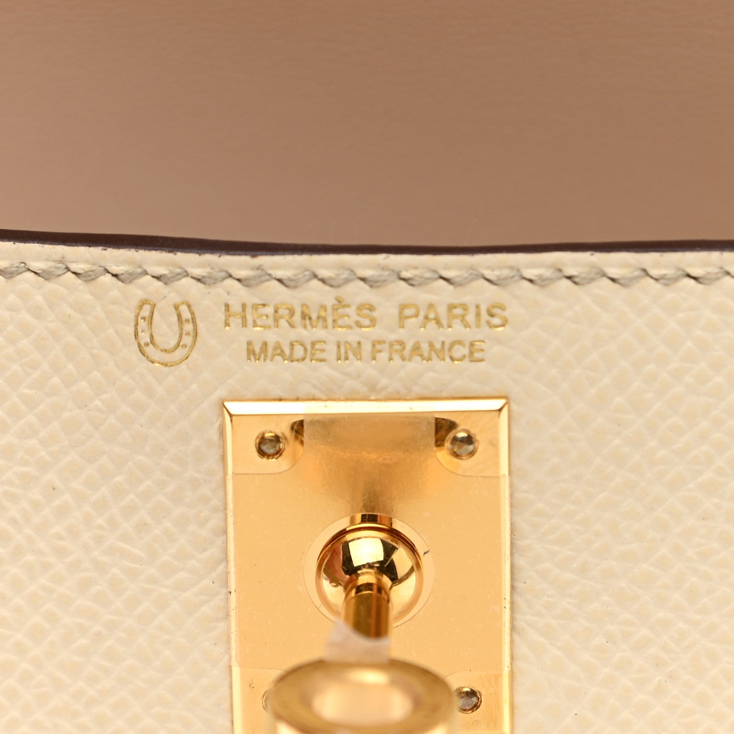 Hermes Epsom Horseshoe Mini Kelly Sellier 20 Craie Etain 6 of 11