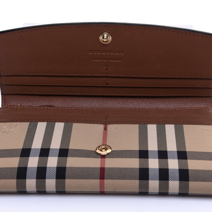 Burberry Calfskin Haymarket Check Henley Wallet Tan 9 of 10