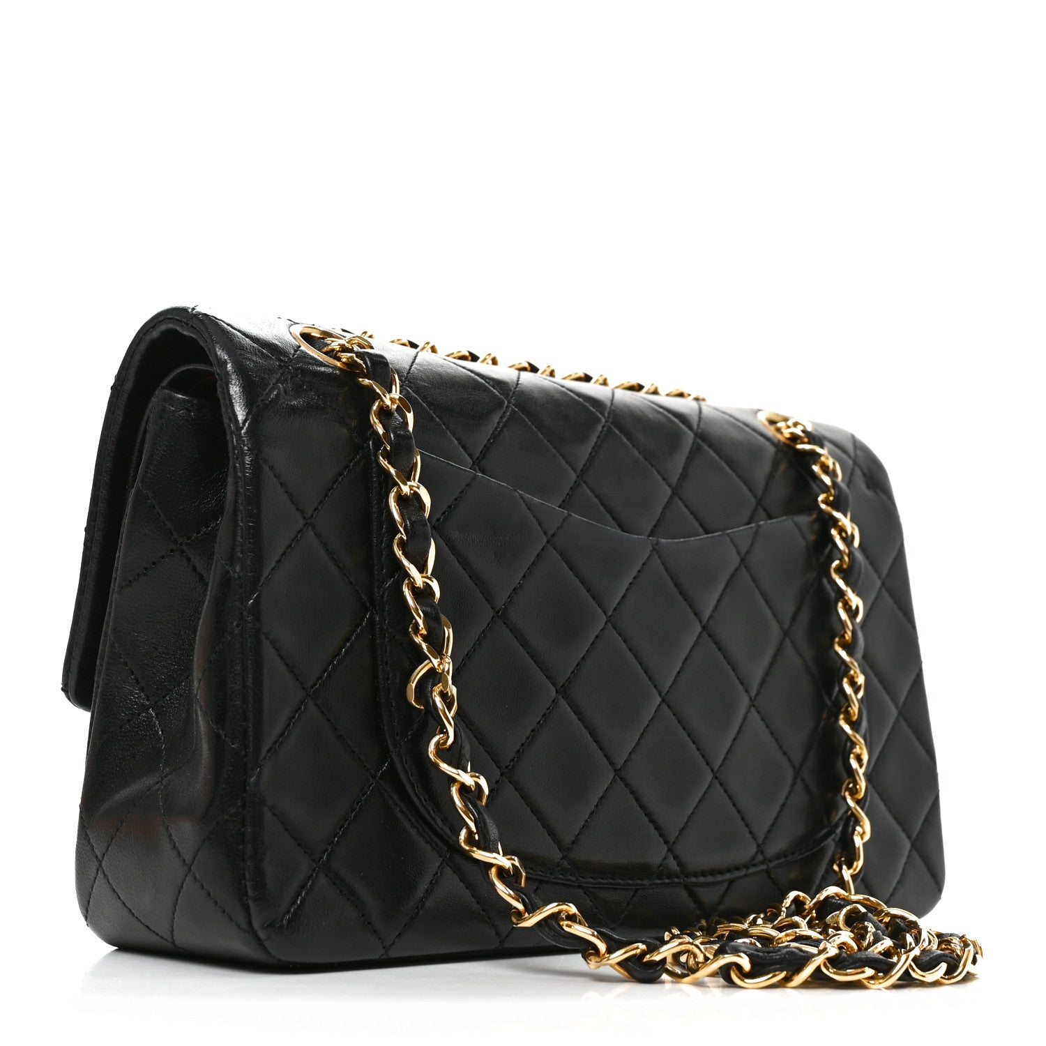Chanel Lambskin Quilted Small Double Flap Black 3 of 10