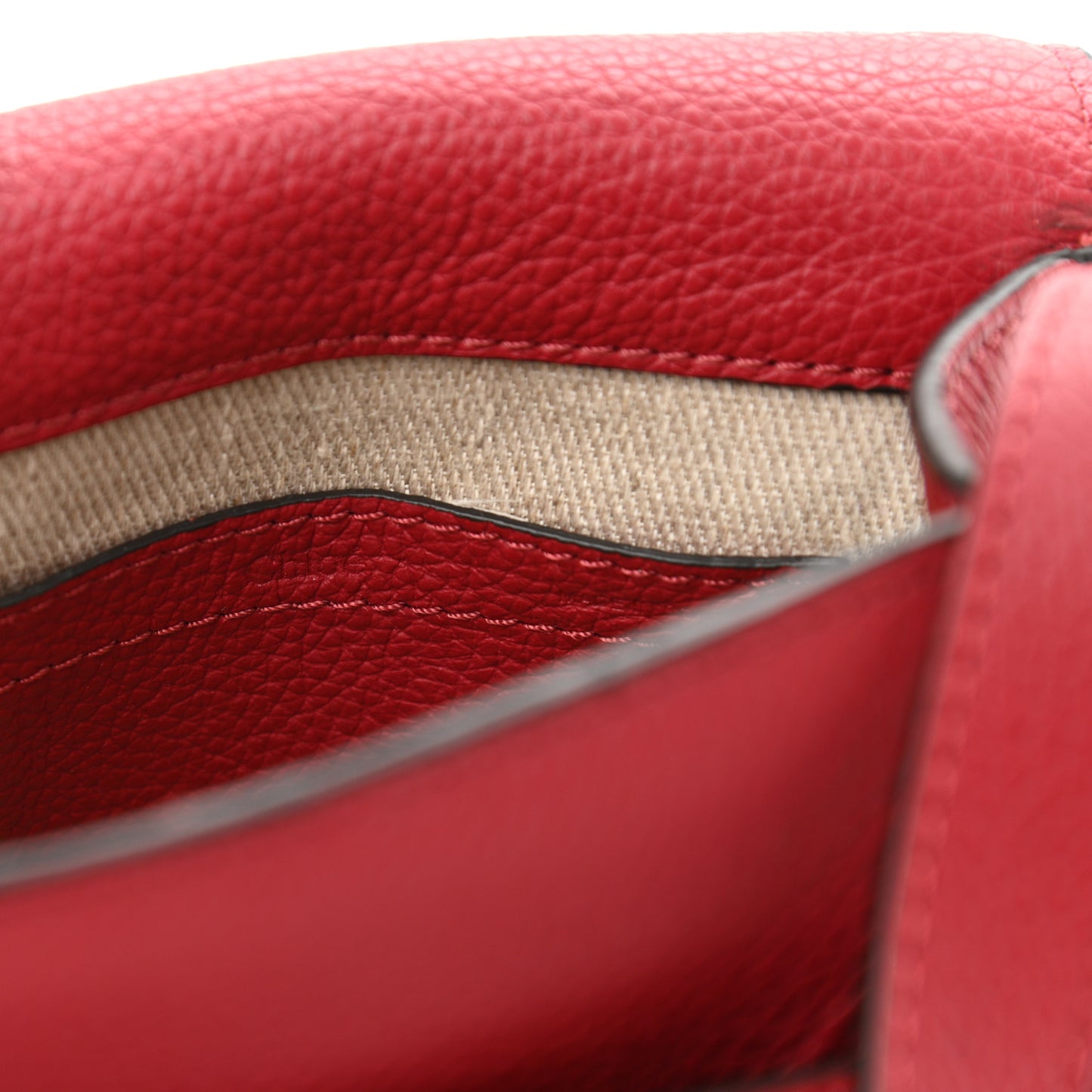 Calfskin Mini Marcie Round Crossbody Bag Red