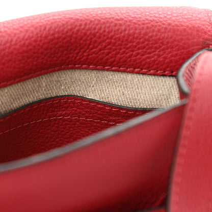 Chloe Calfskin Mini Marcie Round Crossbody Bag Red 6 of 8