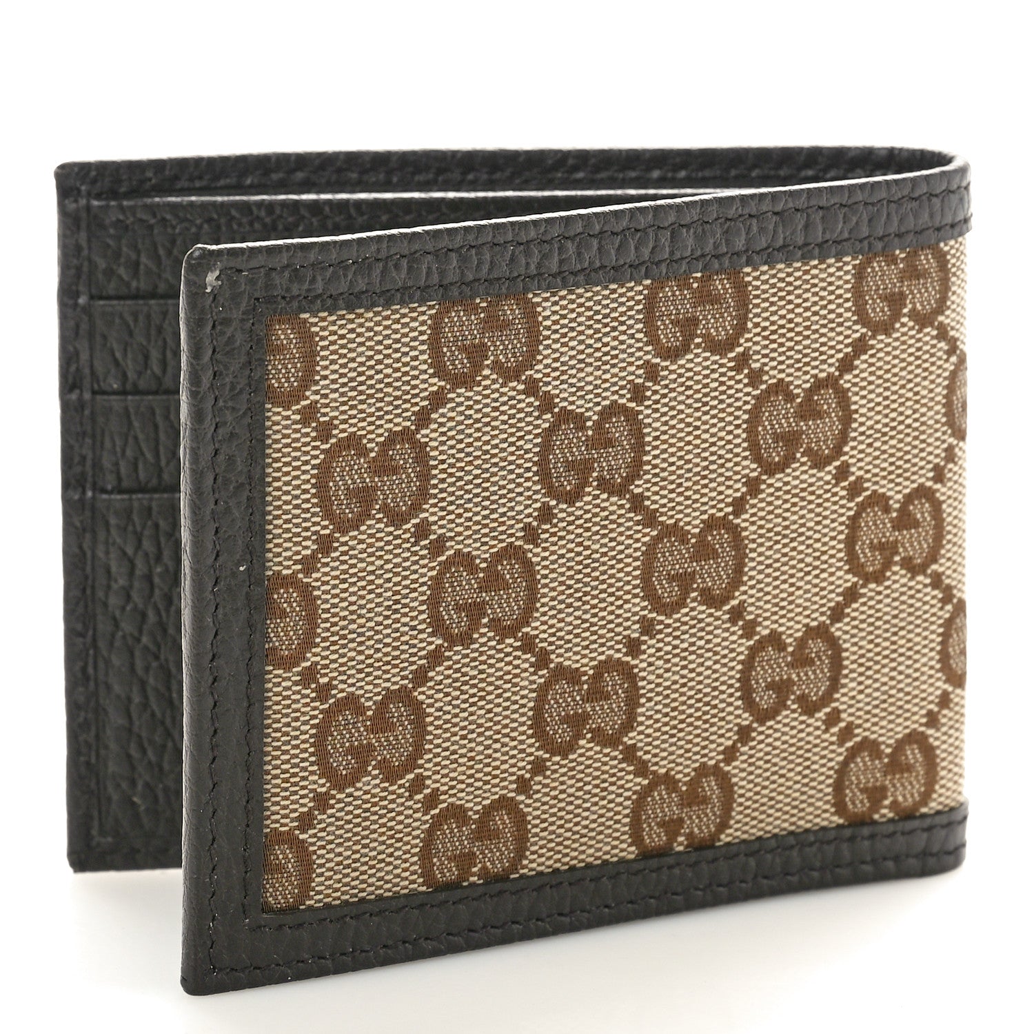 Gucci Mens Monogram Bi-Fold Wallet Dark Brown 3 of 8