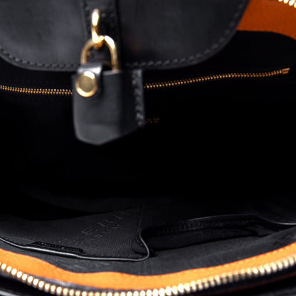 Burberry Calfskin Velvet Medium Milverton Satchel Copper Orange 4 of 4