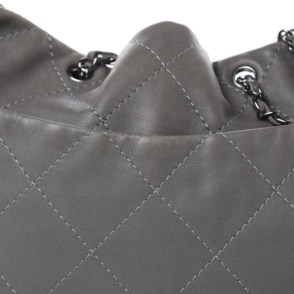 Chanel Calfskin Country Chic Stitched Hobo Grey 14 of 18