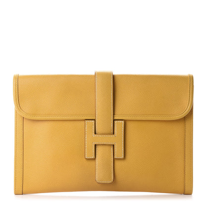Hermes Courchevel Jige PM Clutch Jaune D'Or 1 of 10