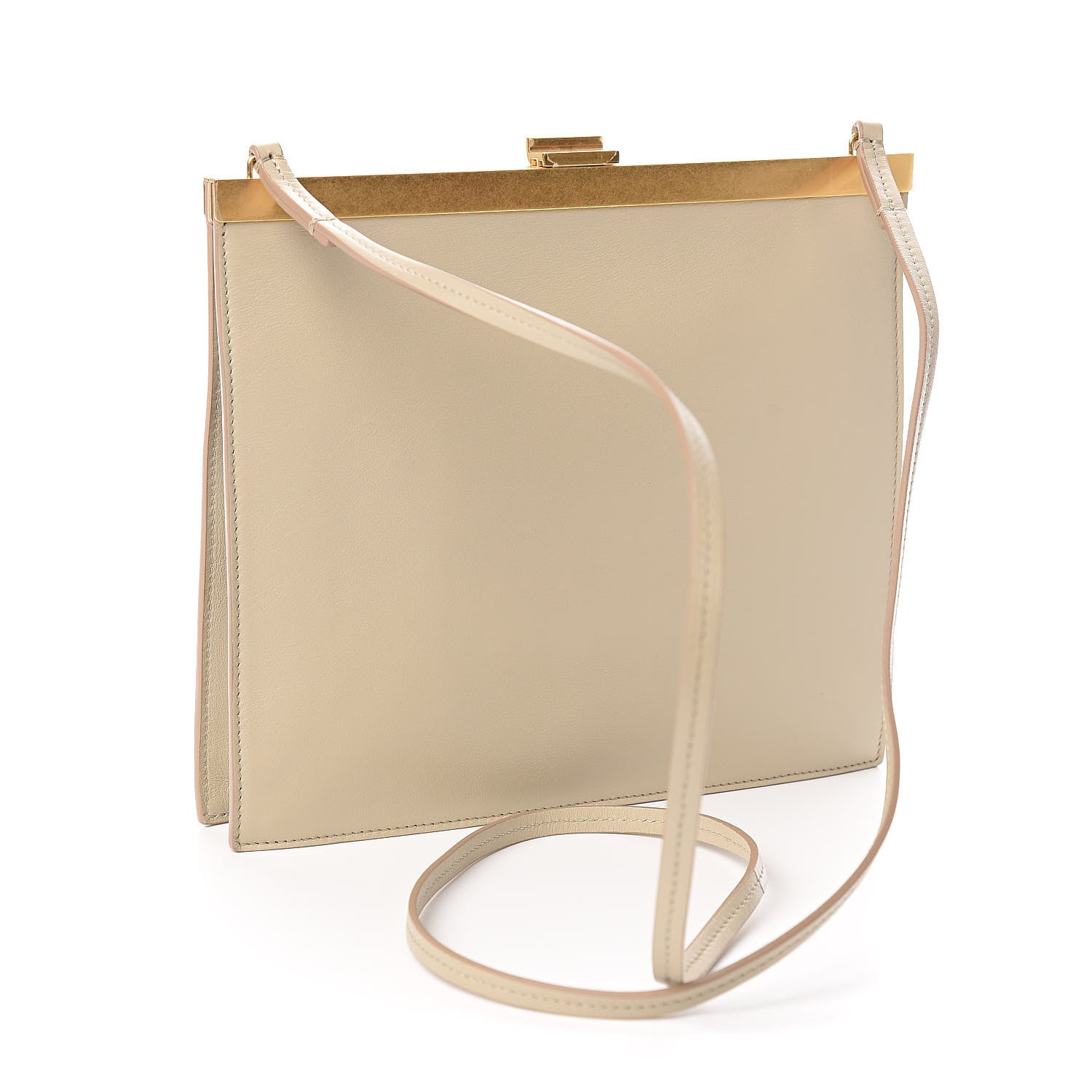 Celine Smooth Calfskin Mini Clasp Bag Beige 3 of 9