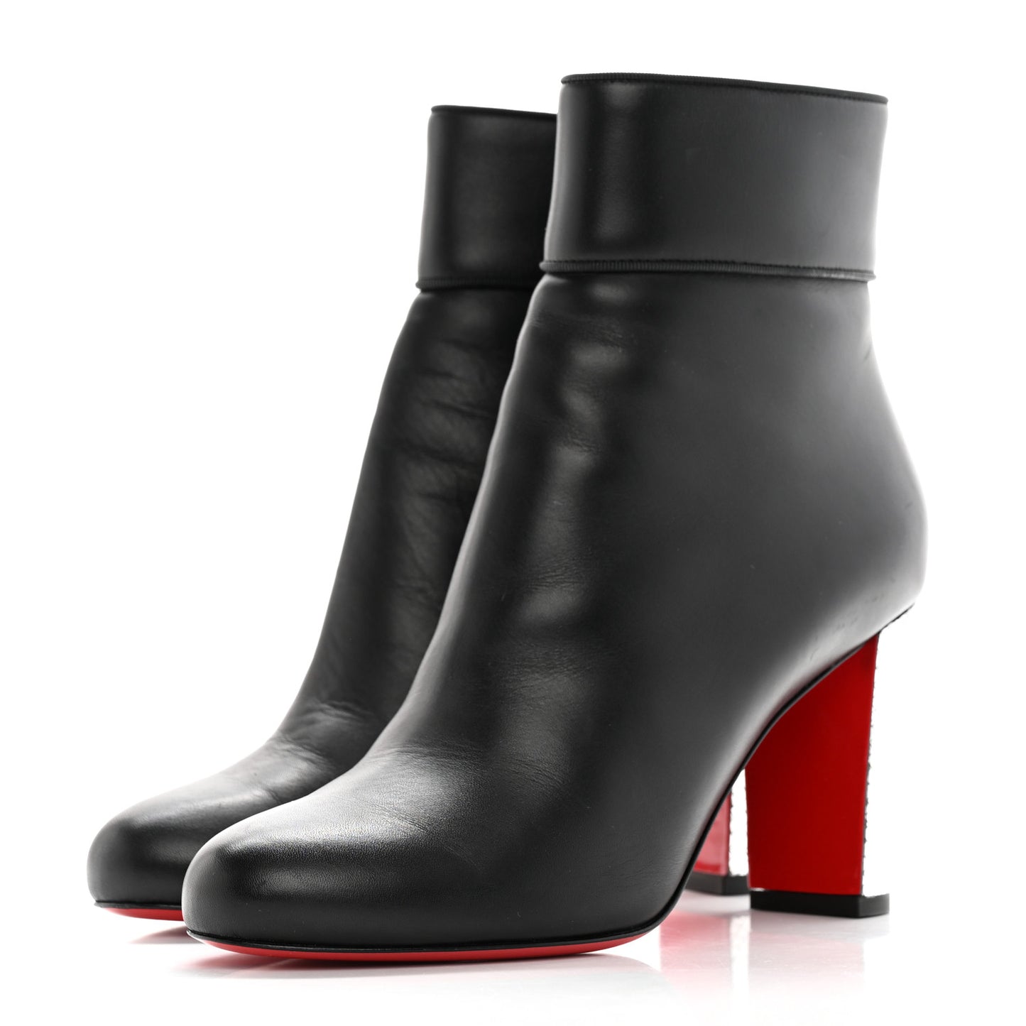 Calfskin Disco Ankle Boots 38.5 Black
