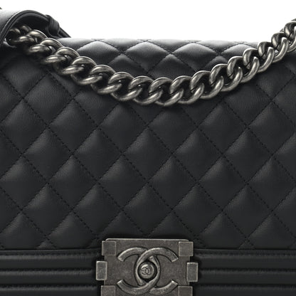 Chanel Calfskin Quilted Medium Boy Flap Black 10 of 12