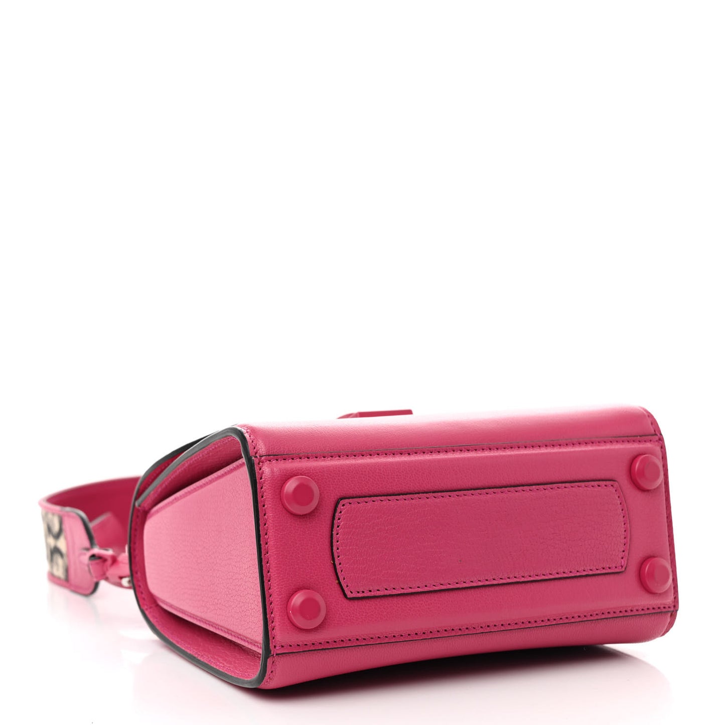Calfskin The Piccolo Boxyz Top Handle Bag Pink