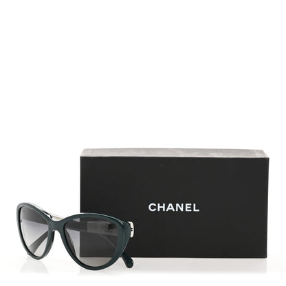 Chanel Crystal Bijoux Polarized Sunglasses 5298-B Green 8 of 8