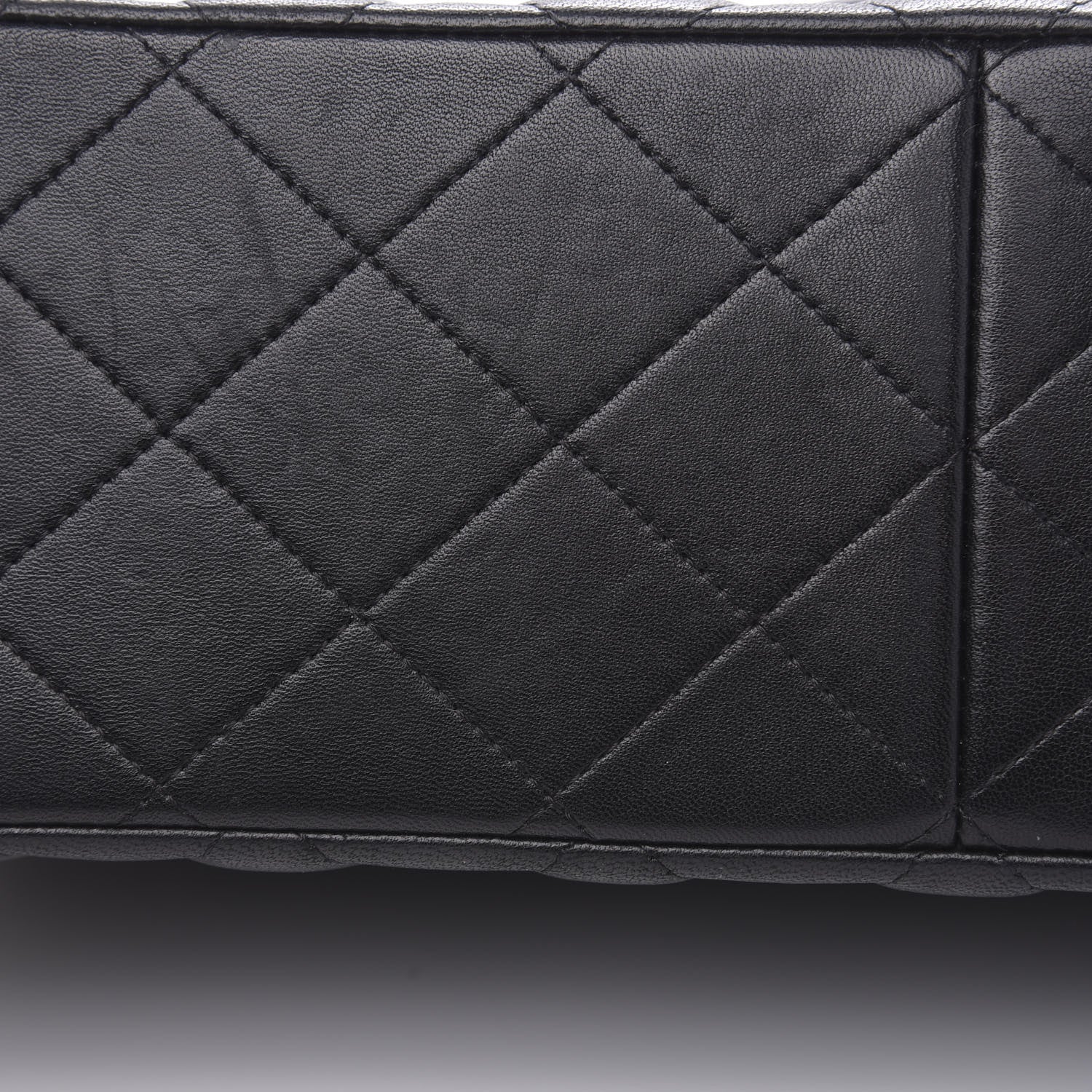 Chanel Lambskin Quilted Jumbo Double Flap Black 15 of 18