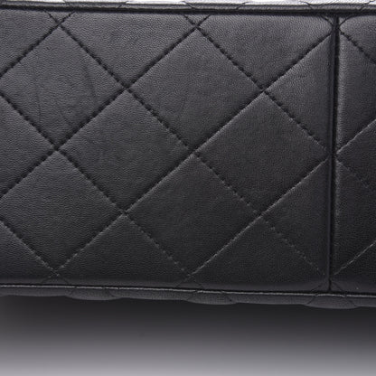 Chanel Lambskin Quilted Jumbo Double Flap Black 15 of 18