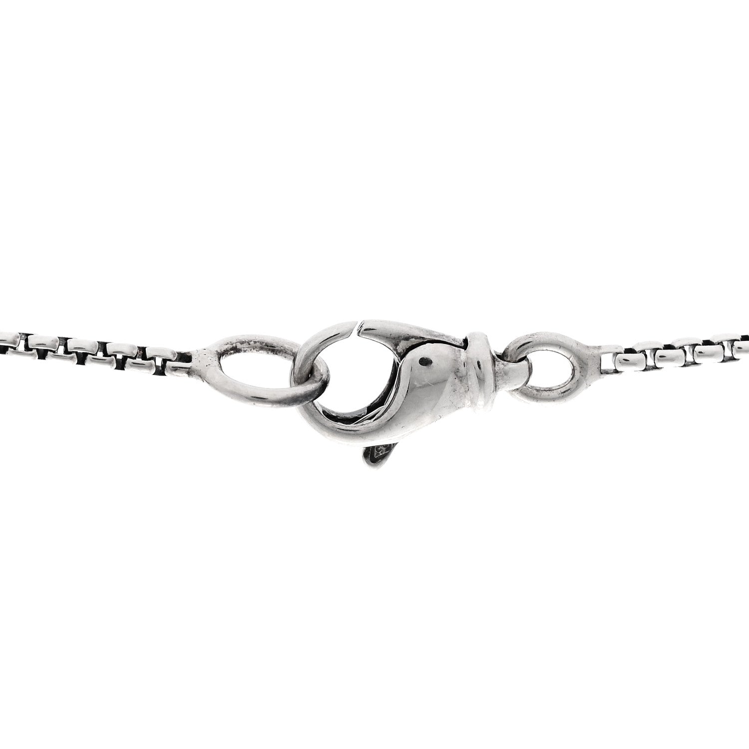 David Yurman Sterling Silver Diamond Rhodolite Garnet Heart Chatelaine Pendant Necklace 4 of 5