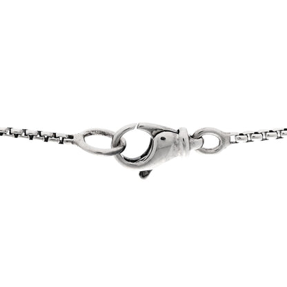 David Yurman Sterling Silver Diamond Rhodolite Garnet Heart Chatelaine Pendant Necklace 4 of 5