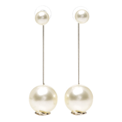 Chanel Pearl CC Drop Earrings Gold 1 of 3