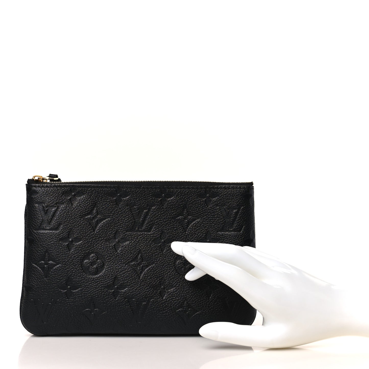 Empreinte Double Zip Pochette Black