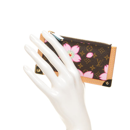 Louis Vuitton Monogram Cherry Blossom Key Pouch Brown 2 of 7