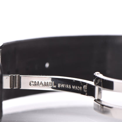 Chanel Stainless Steel Calfskin 19mm Acier Quartz Watch Black 3 of 6