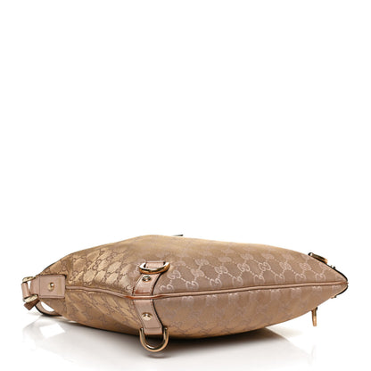 Gucci Metallic Canvas Monogram Abbey Messenger Bag 4 of 11