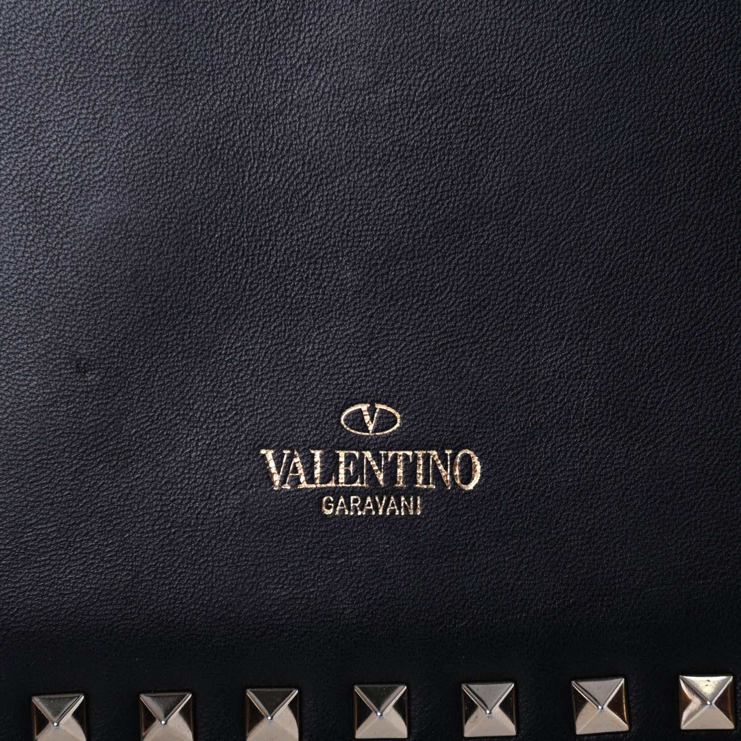 Valentino Garavani Nappa Rockstud Wristlet Clutch Black 5 of 9