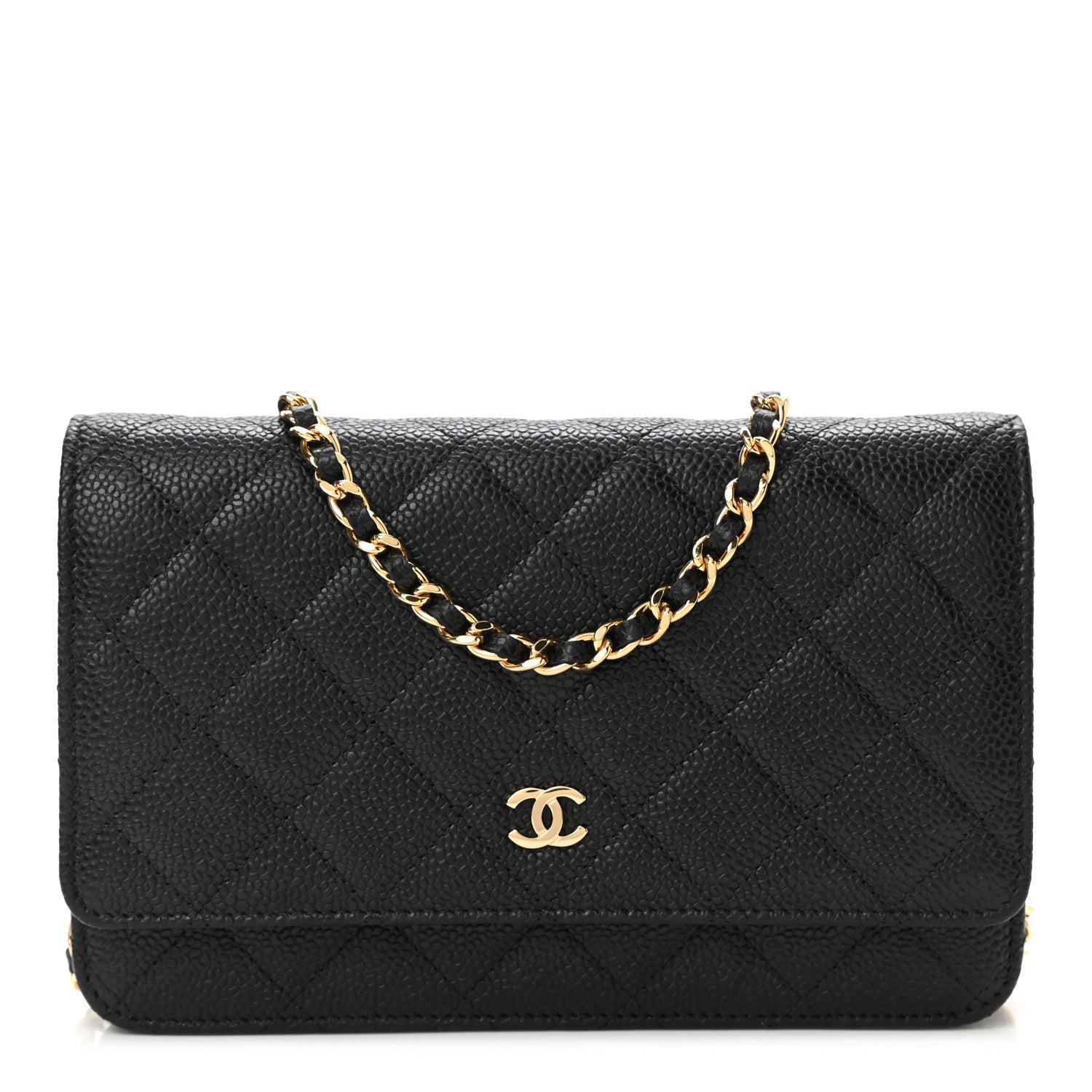 Chanel Caviar Quilted Wallet On Chain WOC Black 1 of 12