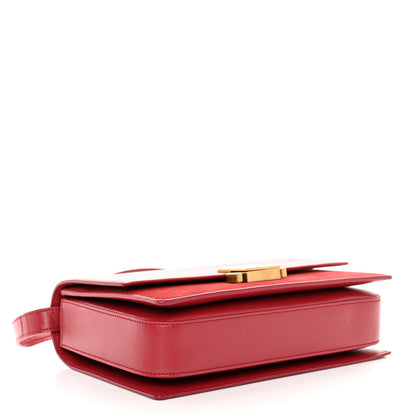 Saint Laurent Smooth Calfskin Suede Medium Bellechasse Red 4 of 12