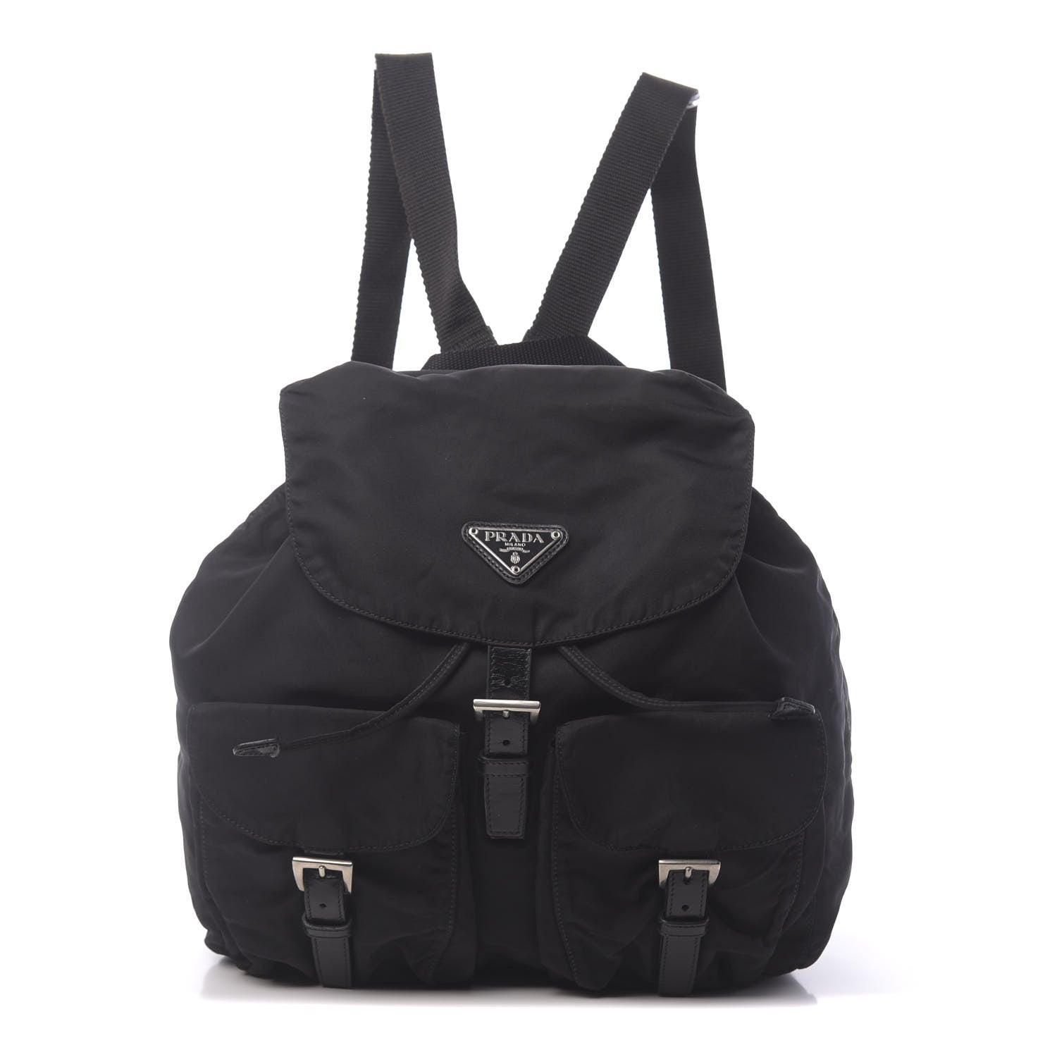 Prada Nylon Vela Medium Backpack Black 1 of 8