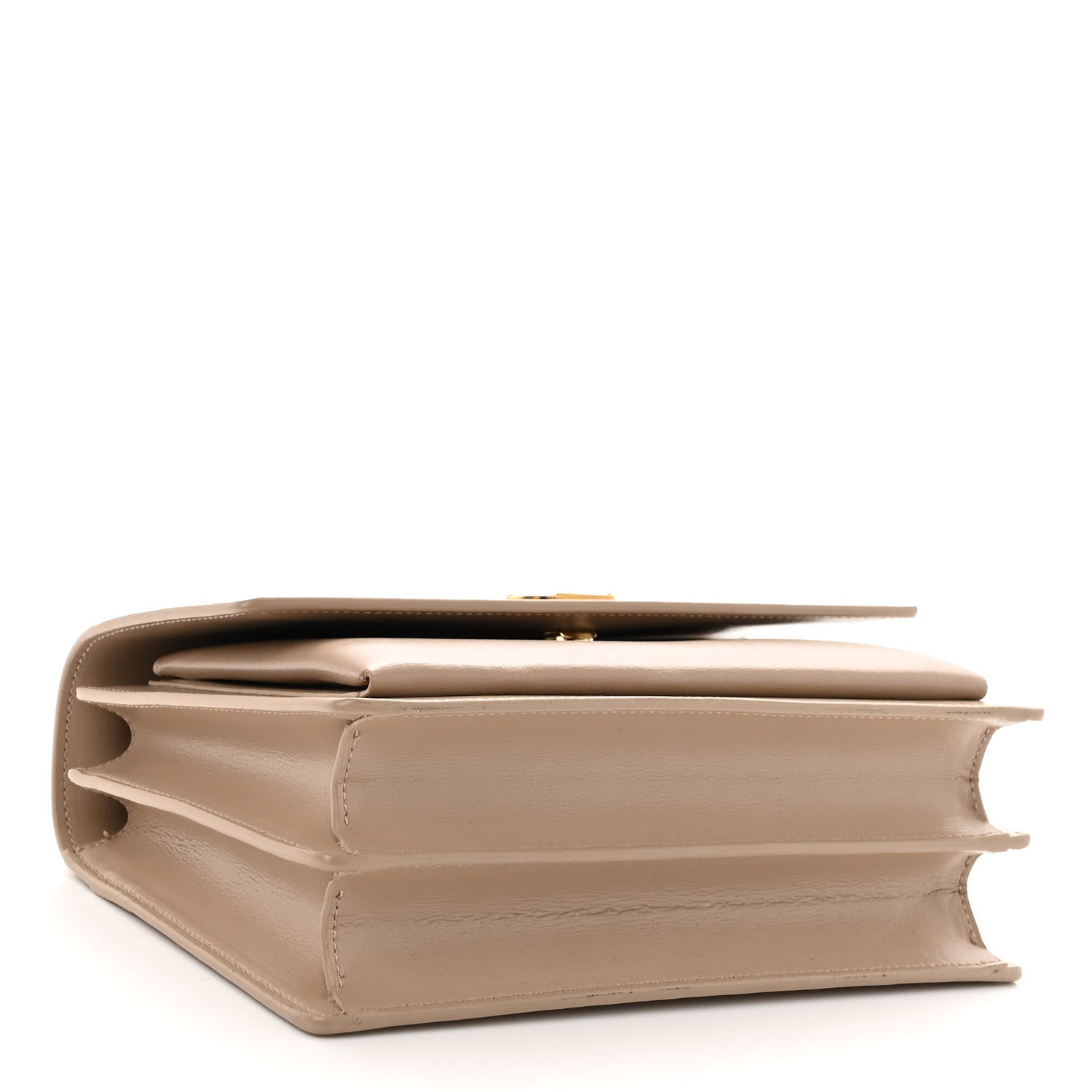 Saint Laurent Calfskin Medium Monogram Sunset Dark Beige 4 of 9