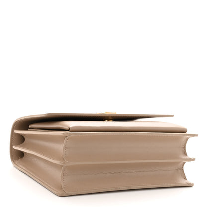 Saint Laurent Calfskin Medium Monogram Sunset Dark Beige 4 of 9