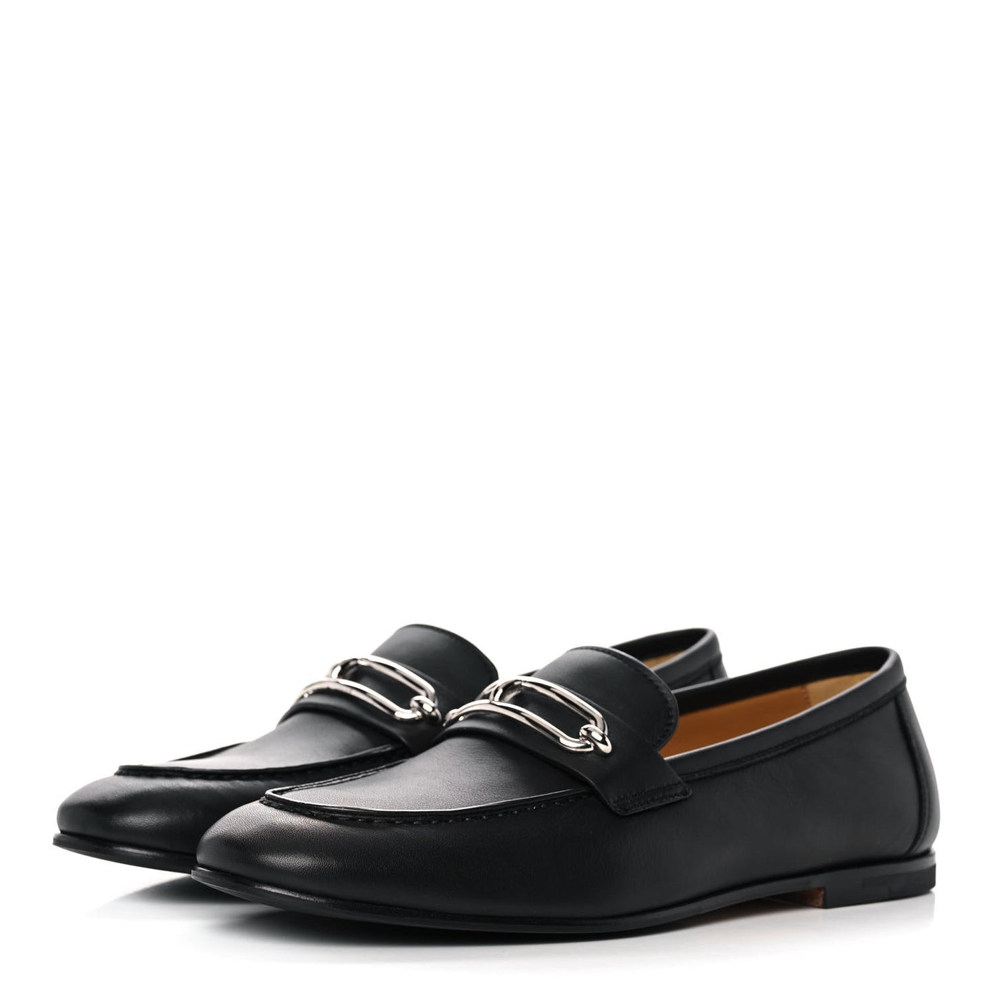 Calfskin Womens Colette Loafers 37 Black