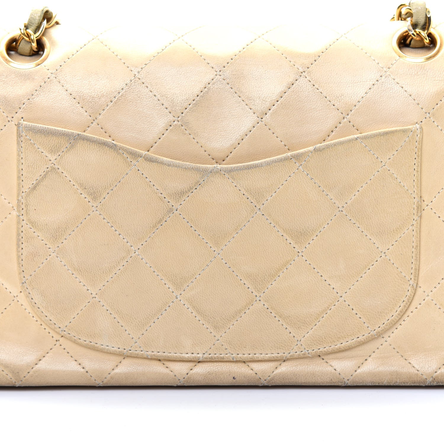 Chanel Lambskin Quilted Small Double Flap Beige 24 of 29
