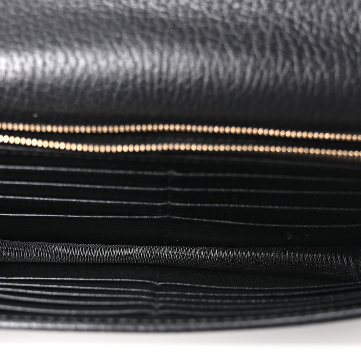Gucci Dollar Calfskin Interlocking G Chain Wallet Black 5 of 9