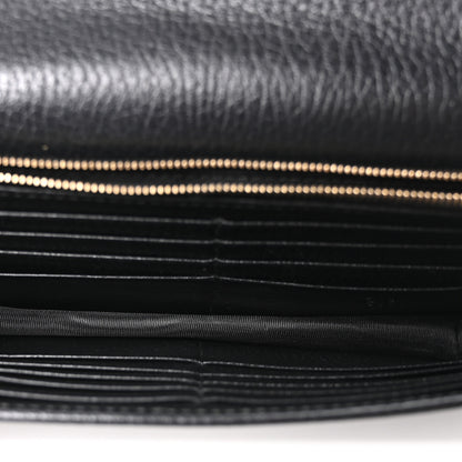 Gucci Dollar Calfskin Interlocking G Chain Wallet Black 5 of 9