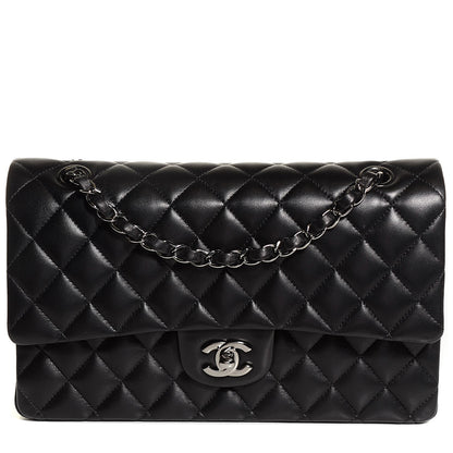 Chanel Lambskin Quilted Medium Double Flap Black 1 of 7