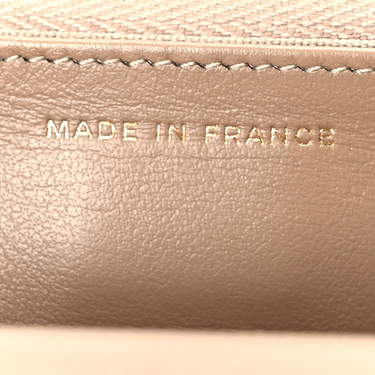 Metallic Caviar Quilted Wallet On Chain WOC Dark Gold