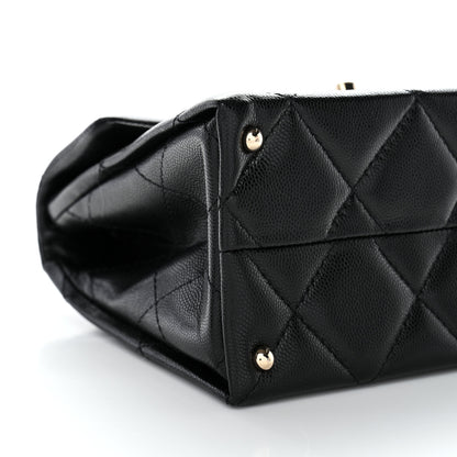 Chanel Caviar Quilted Mini Retro Twist Top Handle Flap Black 8 of 9