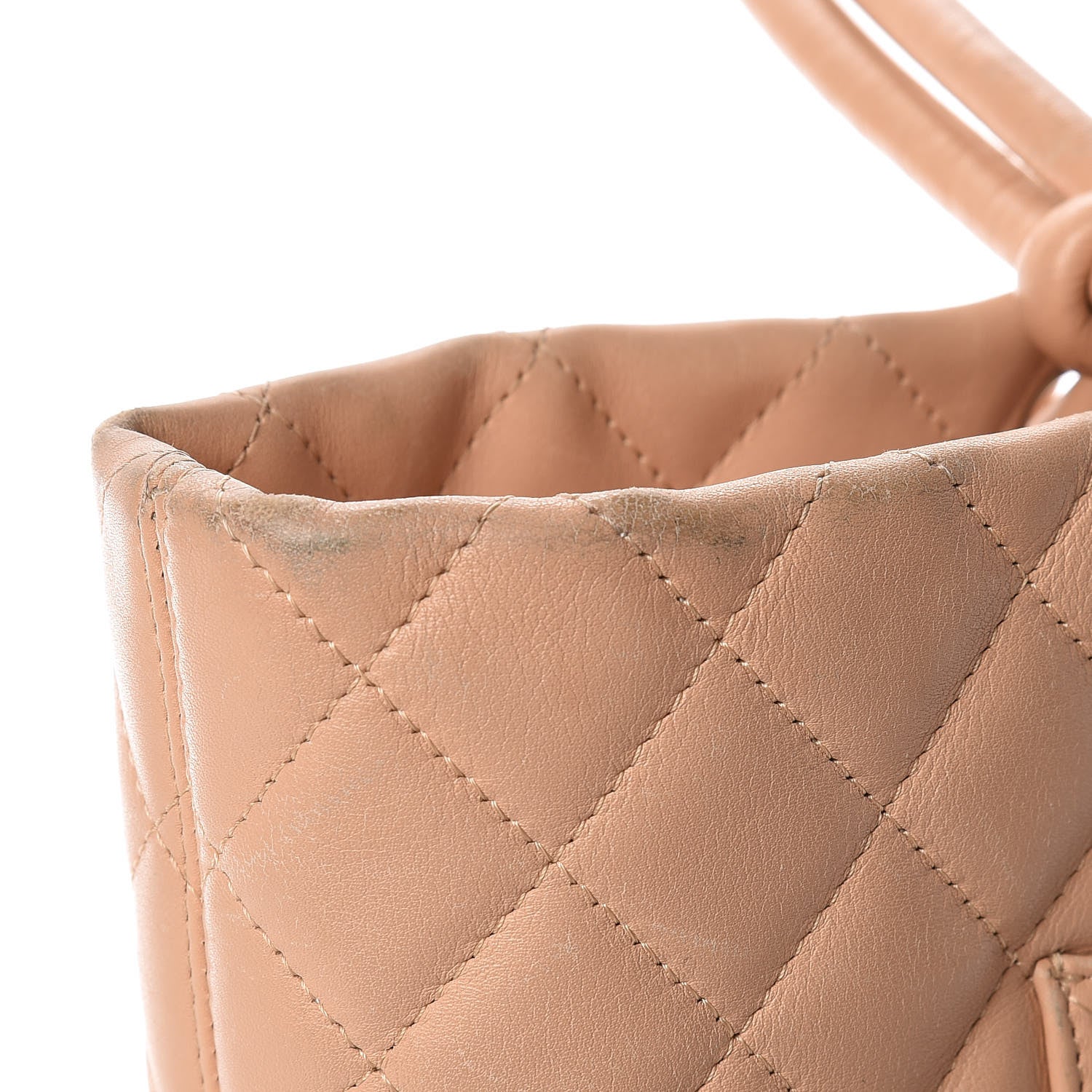 Chanel Calfskin Quilted Large Cambon Tote Beige 15 of 23