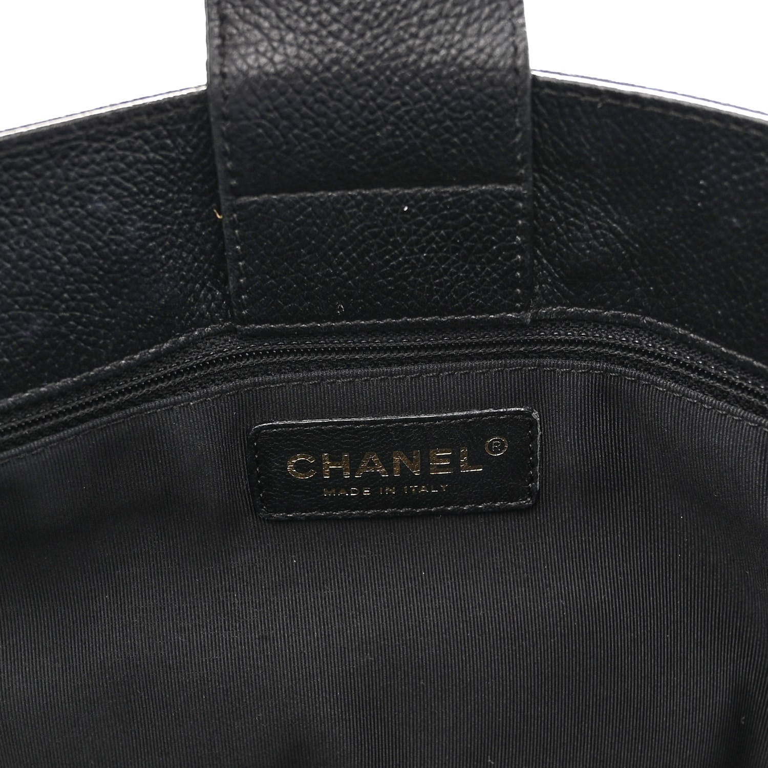 Chanel Calfskin Cerf Executive Shopper Tote Black 5 of 9
