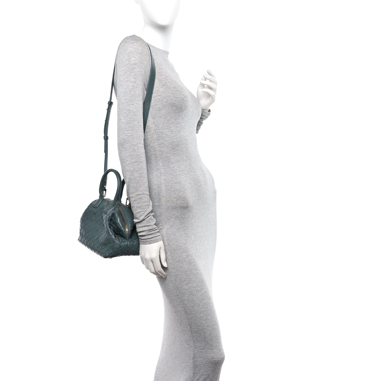 Bottega Veneta Nappa Intrecciato Mini Bauletto Slate 2 of 10