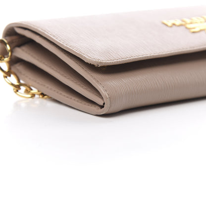 Prada Vitello Move Chain Wallet Cammeo 9 of 12