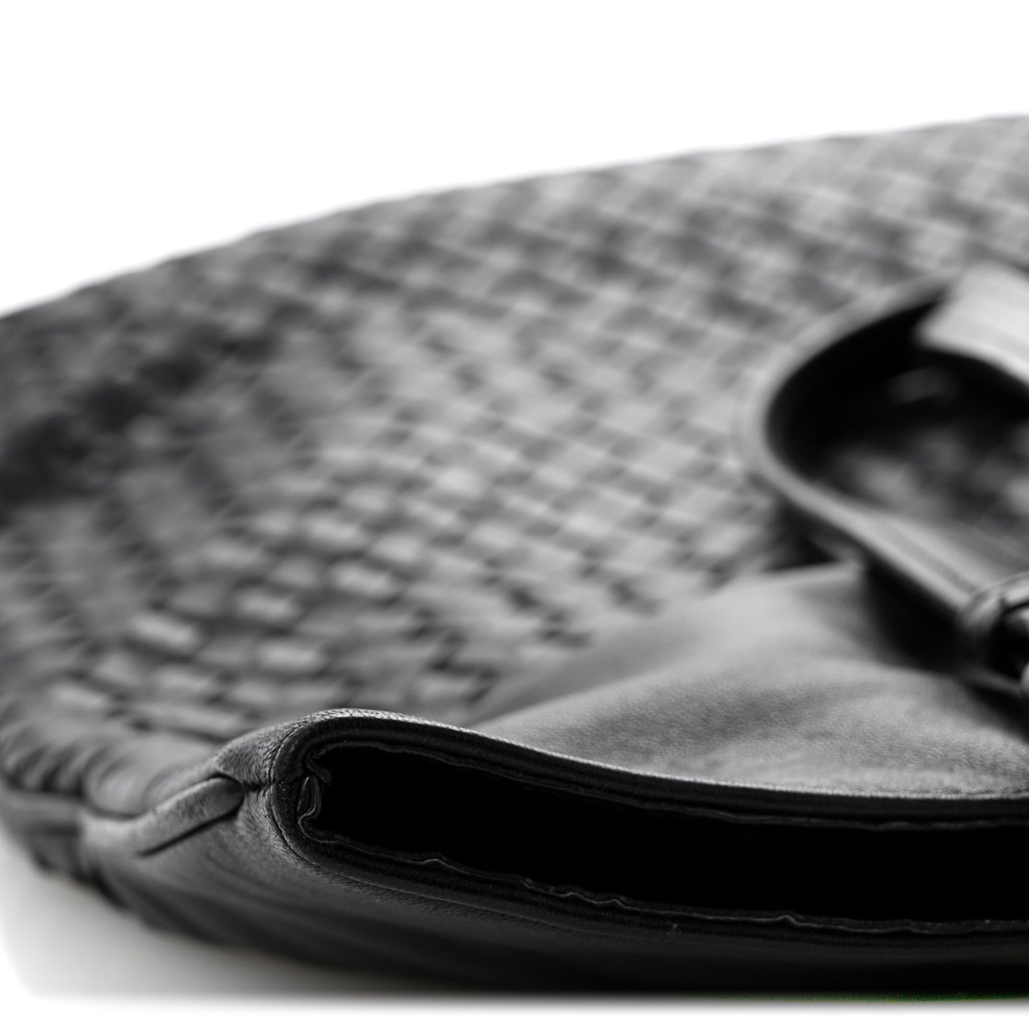 Bottega Veneta Nappa Intrecciato Flat Shoulder Bag Black 15 of 15