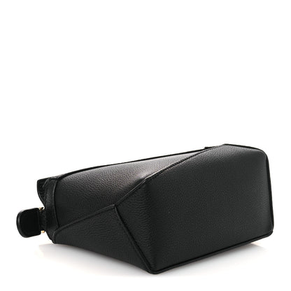 Loewe Soft Grained Calfskin Mini Puzzle Edge Bag Black 3 of 9