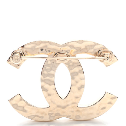 Chanel Baguette Crystal Logo CC Brooch Gold 3 of 4